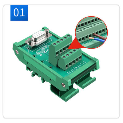 DB9 D Sub 9 Pin Single End Male Female Connectors Terminal Block  Breakout Board