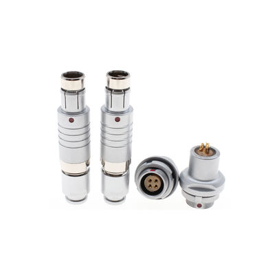 102 103 104 105 F Series Waterproof Metal Push Pull Circular Cable Mount Plug Connector