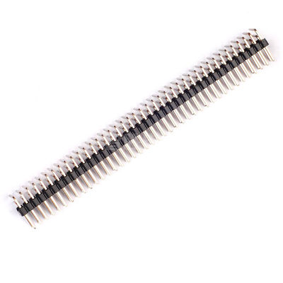 Pitch 1.27mm 2.0mm 2.54mm Male Angle Pin Header PCB SMT Connector Single Dual Triple Row Customized