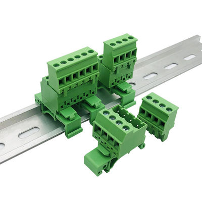 5.08mm / 0.2&quot; Pitch Pluggable Screw Terminal Blocks Din Rail Mounting 300V 10A