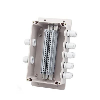 Surface Mount Plastic Junction Box Project Case Waterproof UK2.5B Terminal Blocks 200*120*75mm