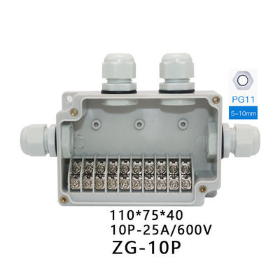 IP65 Waterproof Junction Box 110*75*43mm Terminal Blocks Electric Enclosure 10 Ways
