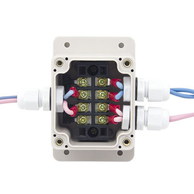 Electrical Enclosure Lighting Cable Junction Box 63*58*45mm with Connectors Wall Mount Waterproof