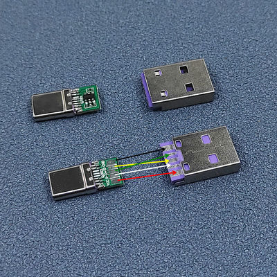 DIY Kit USB 3.1 Type C Metal Connector Plug Shell Data Charge Cable For Cell Phones Mechanical Keyboard