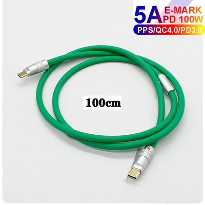 6mm O.D USB 3.1 Type C Charge Cable PD 100W Charging for Laptops Tablets Smart Phones
