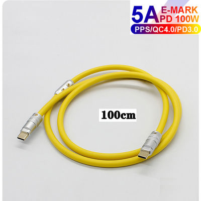 6mm O.D USB 3.1 Type C Charge Cable PD 100W Charging for Laptops Tablets Smart Phones