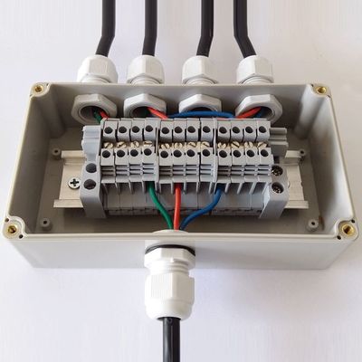 IP65 Waterproof Electrical Cable Distribution Terminal Blocks Junction Box 158*90*60mm