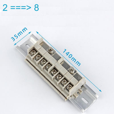 300V 35A Power Supply Cable Distribution Panel Terminal Blocks Splitter DIN Rail Mounted