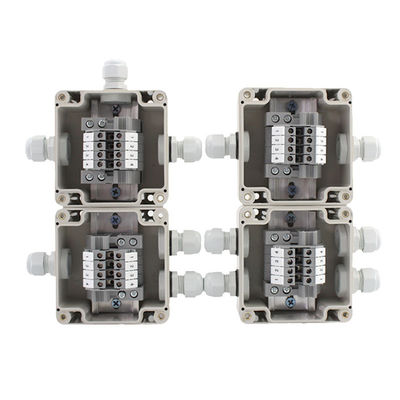 Waterproof Plastic Junction Box 83*81*56mm Electric Distribution Enclosure with Din Rail Terminals