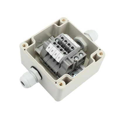 Waterproof Plastic Junction Box 83*81*56mm Electric Distribution Enclosure with Din Rail Terminals
