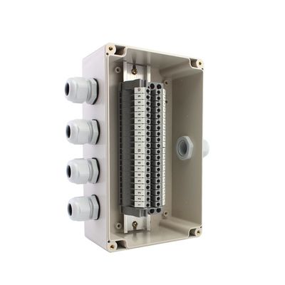 Cable Distribution Junction Box 200*150*100mm Waterproof with Din Rail Terminal Blocks