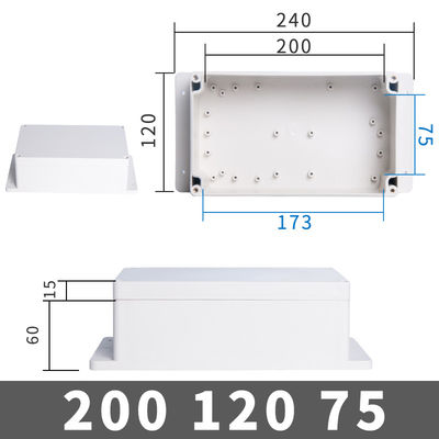 1 In 5 Out Plastic Junction Box Project Case Waterproof Terminal Blocks Splitter 200*120*75mm