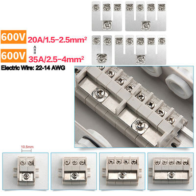 1 In 5 Out Plastic Junction Box Project Case Waterproof Terminal Blocks Splitter 200*120*75mm