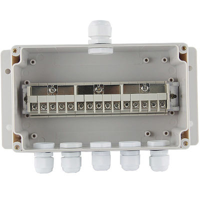 1 In 5 Out Plastic Junction Box Project Case Waterproof Terminal Blocks Splitter 200*120*75mm