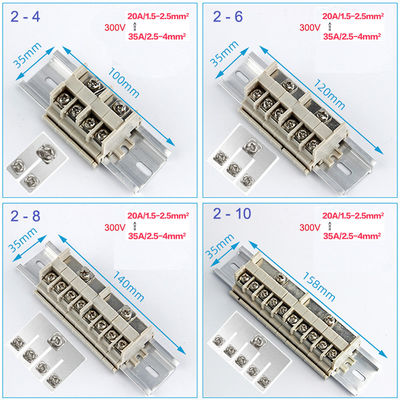 1 In 5 Out Plastic Junction Box Project Case Waterproof Terminal Blocks Splitter 200*120*75mm