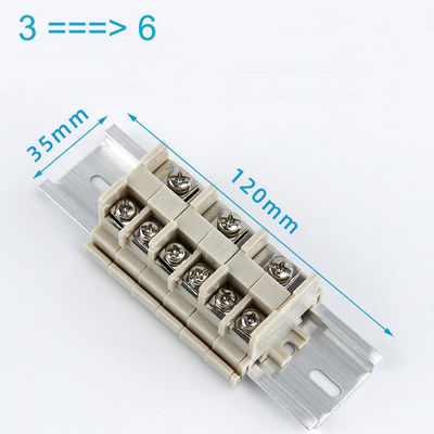 1 In 2 Out Cable Distribution Aluminum Junction Box Waterproof with Terminal Blocks 120*80*55mm