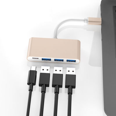 UBS 3.1 Type-C to 3 Ports USB 3.0 USB-C HUB Adapter OTG Cable High Speed Converter