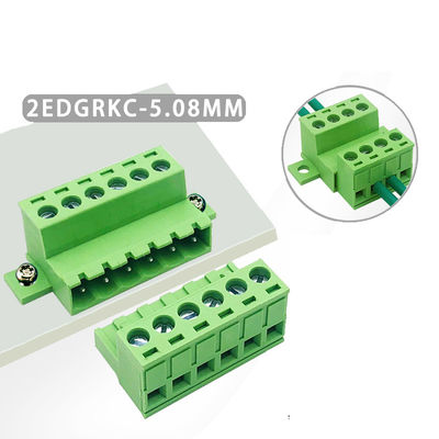 5.08mm Pitch Fixed Flange Screw Terminal Blocks Panel Mounting