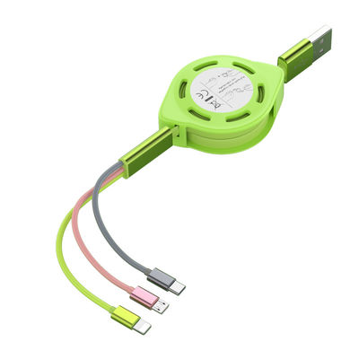 Quick Charge USB Type C Cable 5A Data Charge Liquid silicone Cord Extractable 20cm - 100cm