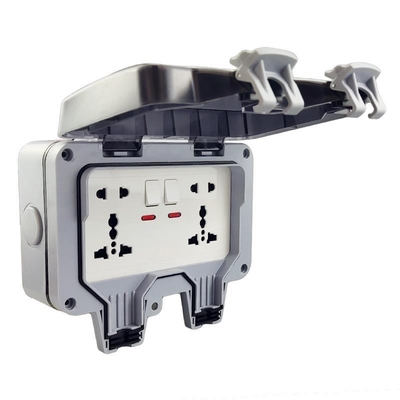 Wall Mounted Power Outlet Socket Outdoor Charging Poles Plastic Switch Box IP66 Wheatherproof