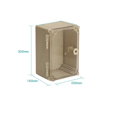 300*200*160mm IP65 Waterproof Electrical Enclosure Outdoor Plastic Wall Junction Box Case