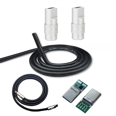 DIY Kit 6mm O.D USB-C 3.1 Type C Charge Cable PD 100W Charging for Laptops Tablets Phones
