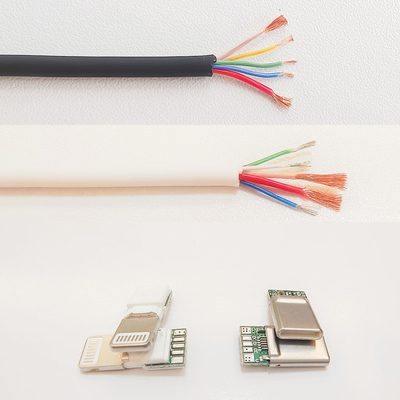 DIY Kit 6mm O.D USB-C 3.1 Type C Charge Cable PD 100W Charging for Laptops Tablets Phones