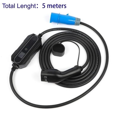 Electric Vehicle Charging Cable 32 Amp 220V-240V CEE Plug Car Charger Switch Box IEC 62196-2