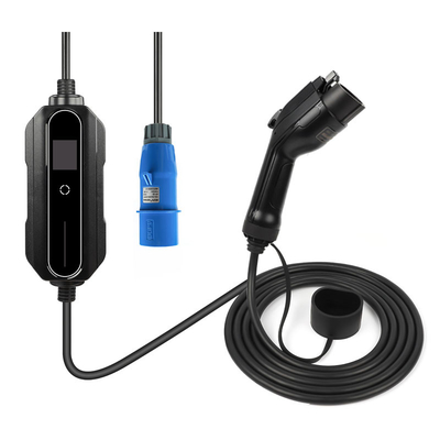 Electric Vehicle Charging Cable 32 Amp 220V-240V CEE Plug Car Charger Switch Box IEC 62196-2