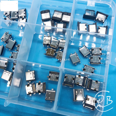 Type C Charing Port Repair Kit USB-C Connector 6P 16P 24P Female Socket Receptacle 75pcs 120pcs