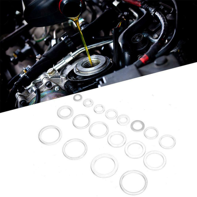 260pcs 13 Sizes Metric Aluminum Flat Ring Oil Drain Plug Washers Gaskets Assortment Kit