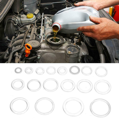 260pcs 13 Sizes Metric Aluminum Flat Ring Oil Drain Plug Washers Gaskets Assortment Kit