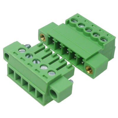 3.81mm Spacing Interlocking Flange Docking Screw Terminal Blocks
