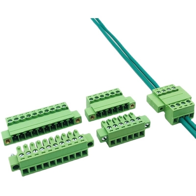 3.81mm Spacing Interlocking Flange Docking Screw Terminal Blocks