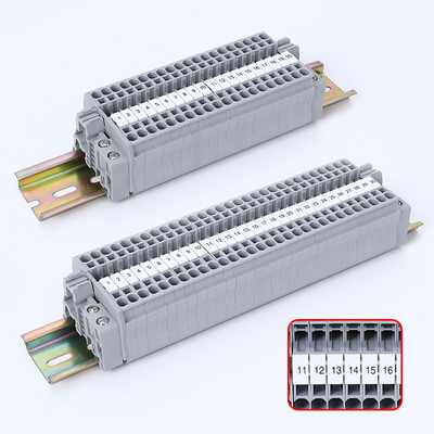 Junction Box Waterproof Din Rail Screwless Spring Crimping ST2.5 Terminal Blocks Assembled