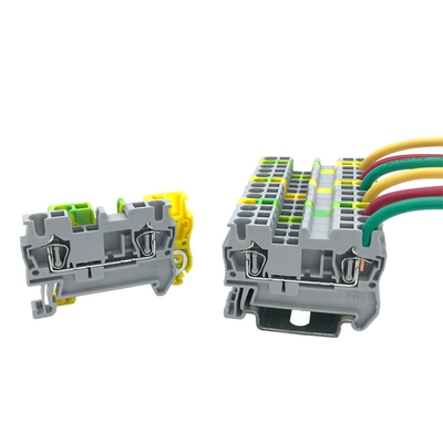 Junction Box Waterproof Din Rail Screwless Spring Crimping ST2.5 Terminal Blocks Assembled