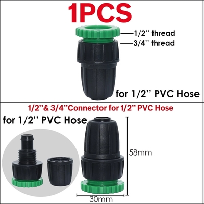 Garden Water Hose Tap Connector Plastic Quick Hose Adaptor Accessories 1/2 inch 3/4 inch