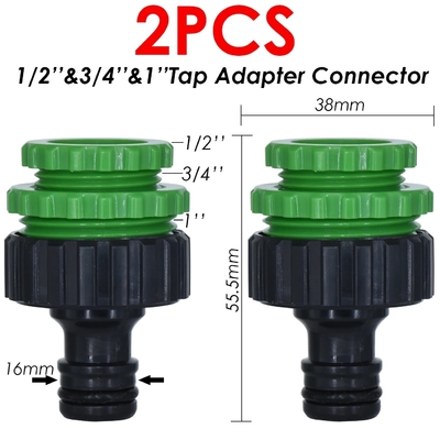 Garden Water Hose Tap Connector Plastic Quick Hose Adaptor Accessories 1/2 inch 3/4 inch