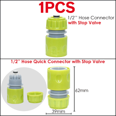 Garden Water Hose Tap Connector Plastic Quick Hose Adaptor Accessories 1/2 inch 3/4 inch