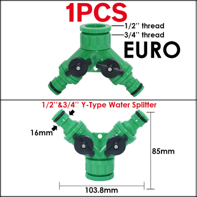 Garden Water Hose Tap Connector Plastic Quick Hose Adaptor Accessories 1/2 inch 3/4 inch