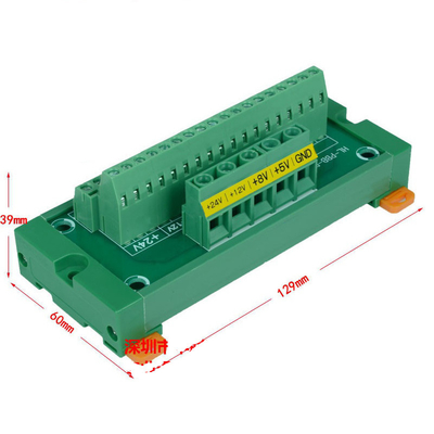 DC 24V 8V 12V 5V Power Supply Source Wiring Distribution Splitter Terminal Blocks Breakout Board