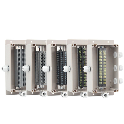 Surface Mount Plastic Junction Box Project Case Waterproof UK2.5B Terminal Blocks 200*120*75mm