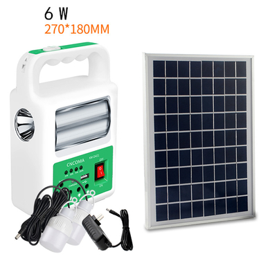 Portable Solar Power Bank Panel 2 LED Lamp with USB Cable Battery Charger Emergency Lighting System
