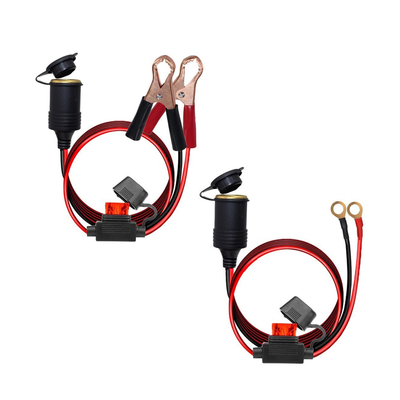 Car Motorcycle Truck Cigarette Lighter Socket Female Power Outlet With 5M Cable 12V 24V