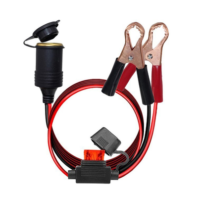 Car Motorcycle Truck Cigarette Lighter Socket Female Power Outlet With 5M Cable 12V 24V
