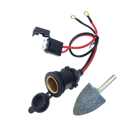 Car Motorcycle Truck Cigarette Lighter Socket Female Power Outlet With 5M Cable 12V 24V