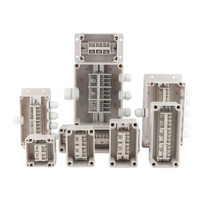 1 In 5 Out Plastic Junction Box Project Case Waterproof Terminal Blocks Splitter 200*120*75mm
