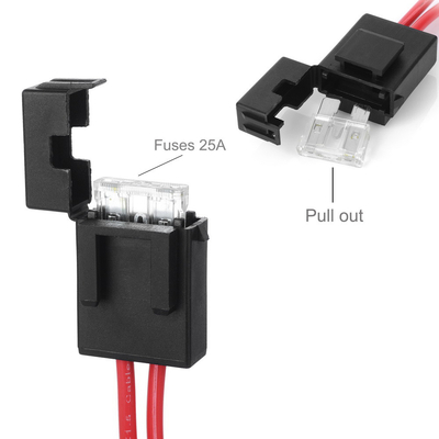 Car Motorcycle Truck Cigarette Lighter Socket Female Power Outlet With 5M Cable 12V 24V