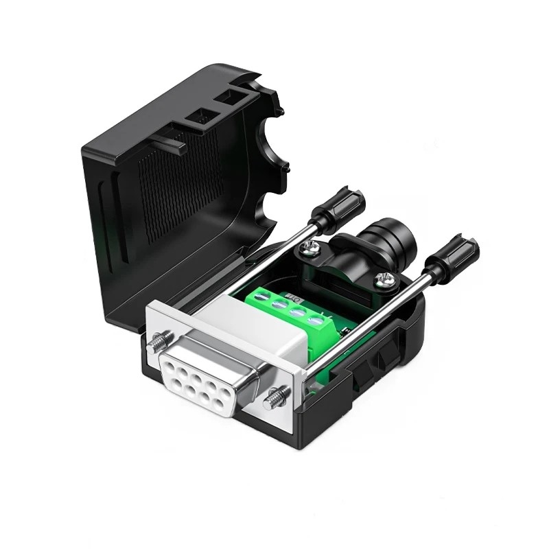 Female DB9 to CAN Bus Interface Adapter 4-Pin Screw Terminals with 120 ohm Resistor