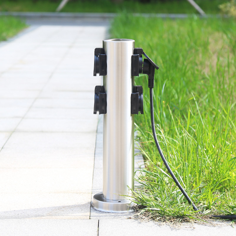 Stainless Steel Outdoor Garden Inground Lawn Electrical Power Sockets